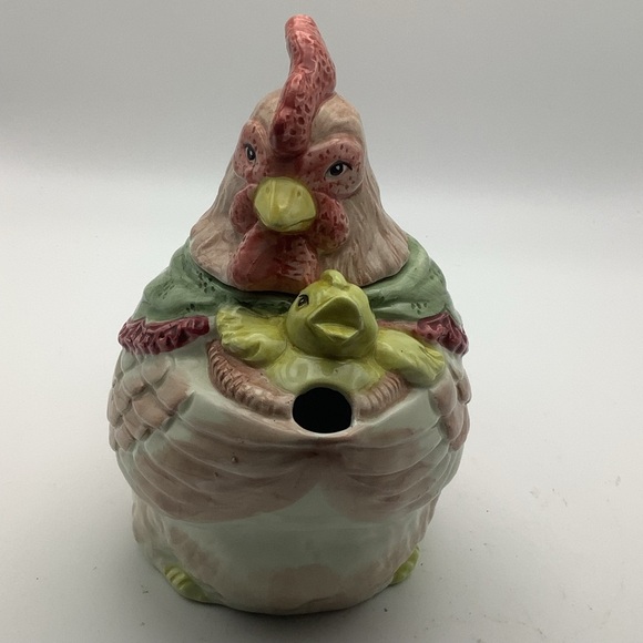 Hen and Chick Ceramic Teapot - Picture 3 of 12
